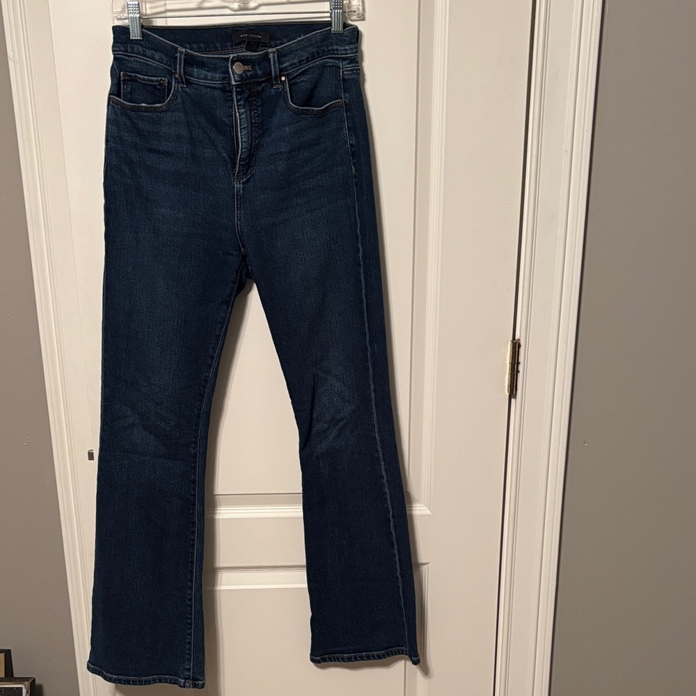 Ann Taylor Deep Indigo Boot Leg Jeans
